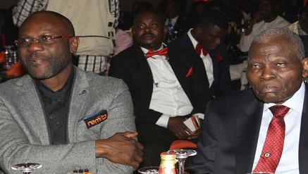 (L-r): John Obaro, Managing Director, SystemSpecs, with Dr. Christopher Kolade, chairman, Board of SystemSpecs during the launch of Remita Mobile App by SystemSpecs in Lagos...recently